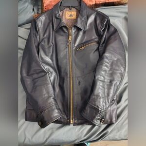 Authentic Cidu Leather Riders Horsehide 1930 Style Tea core Size XL